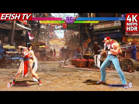 Mai Shiranui vs Terry (Hardest AI) - Street Fighter 6