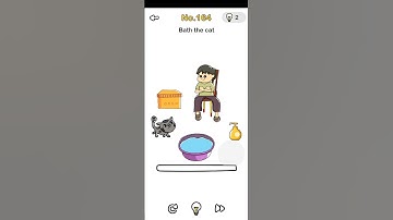 Brain out level 164 Bath the cat walkthrough solution