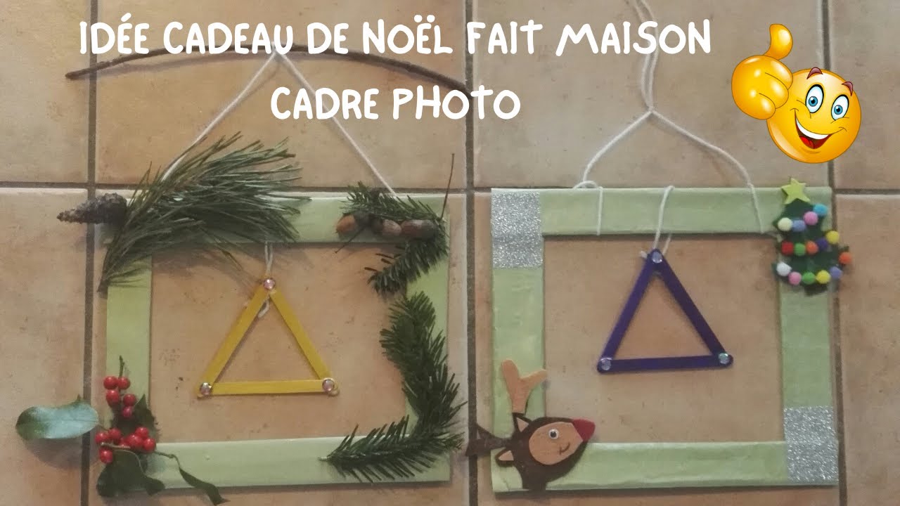 IDÉE CADEAU DE NOËL FAIT MAIN - CADRE PHOTO (DIY) AVEC OU SANS ENFANTS ...