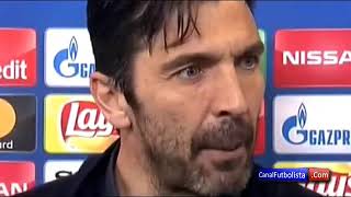 Increible enfado de Gianluigi Buffon tras el robo del Real Madrid a la Juventus en Champions   YouTu