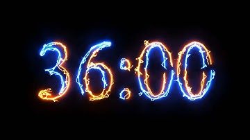 36 Minute Timer - 2160 seconds Timer - Clean & Simple [ELECTRIC]