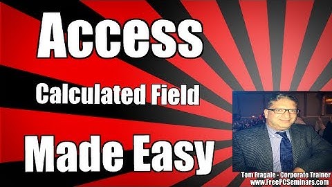 calculated field in access 2010 - Access Calculated Field Tutorial 2010 2013 2016