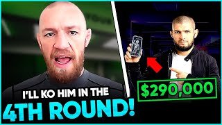 Khabib sells NFT card for $290,000, Conor McGregor predicts 4th round KO in the trilogy with Dustin