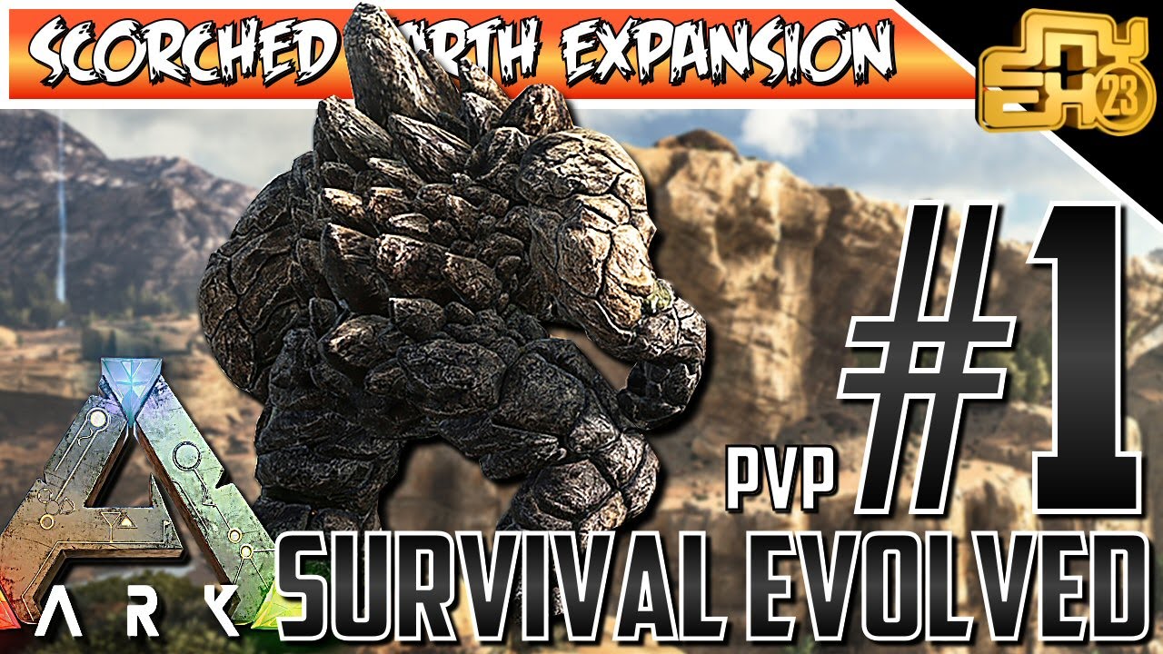 Ark Scorched Earth Xb1 Pvp Server Ep 1 Rock Elemental Attacks Youtube