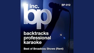 Video thumbnail of "Backtrack Professional Karaoke Band - What You Own (Karaoke Instrumental Track) (In the Style of Rent)"