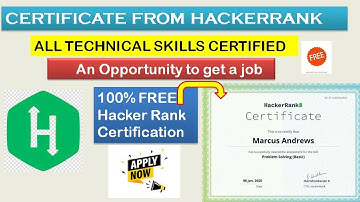 How to get certificate on HackerRank | certificate to a job | Free Certification