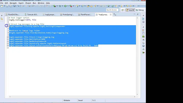 Logging and log4j.properties explained