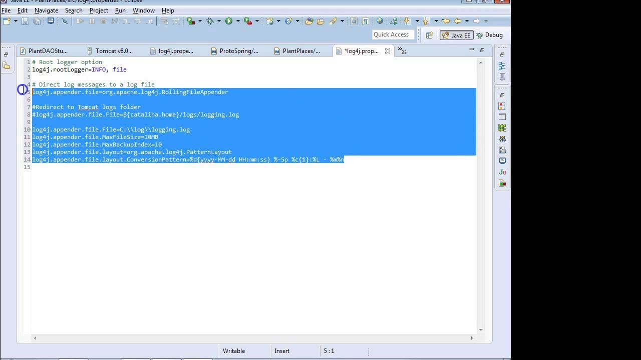 Logger log. Редактирование log4j.properties. log4j.properties где находится.
