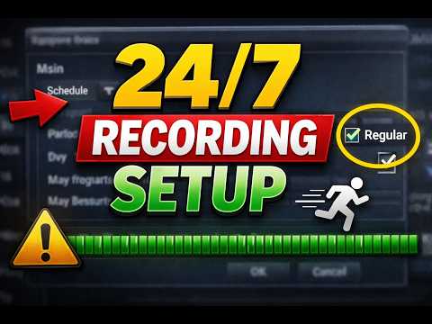 Xmeye - How to Set Up Continuous Recording on DVR/NVR (Step-by-Step Guide + Pro Tip!)