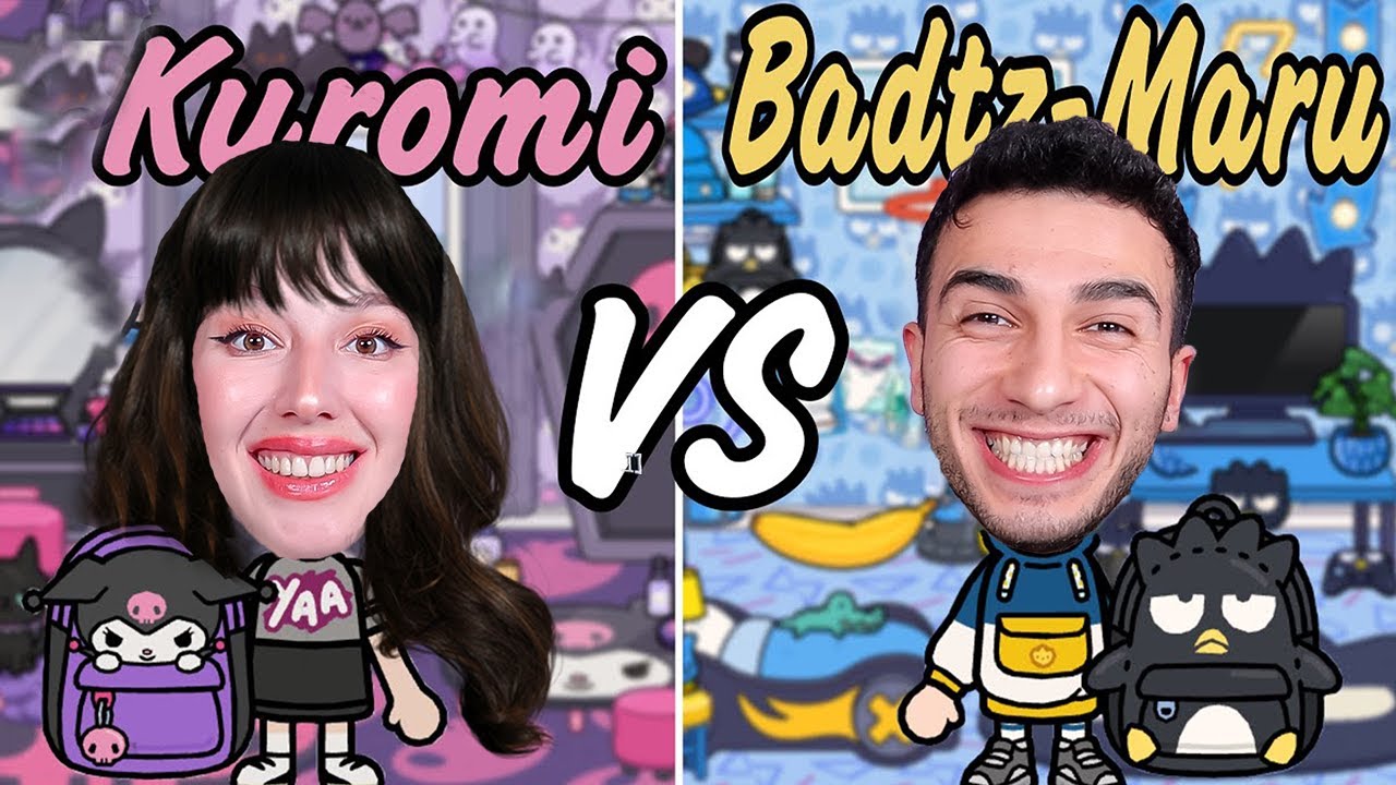 KUROMI VS BADTZ-MARU TOCA LİFE ODA DEKORASYONU! @Mert Gültaş