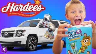 hardees drive thru robot hobbykids adventures star pals meal reveal