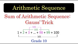ASEQ11 Sum of Arithmetic Sequence: Gauss' Trick [with English subtitles]