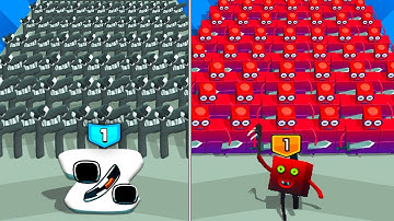 MAX LEVEL in MERGE ALPHABET VS NUMBERBLOCK LORD RUN! #35