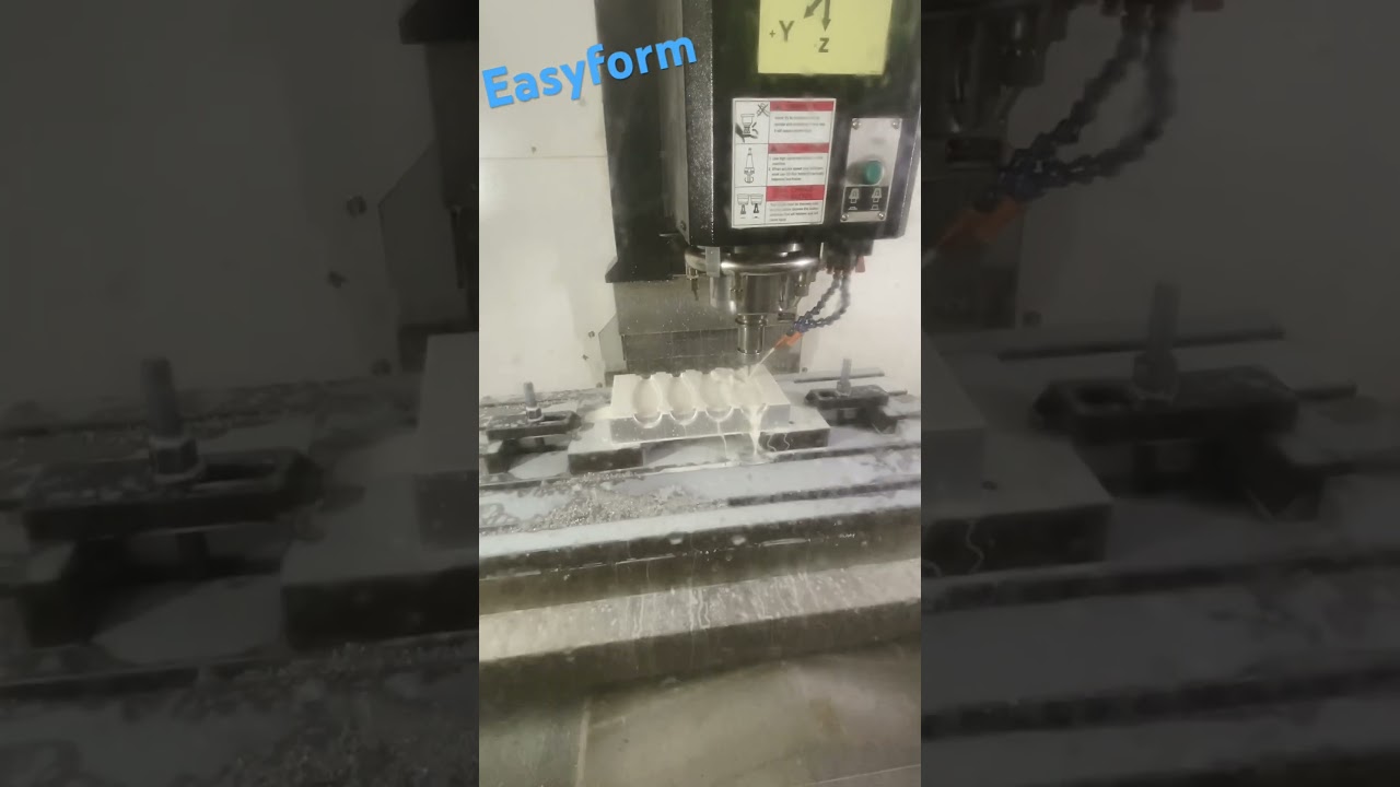 Blow mould machining              