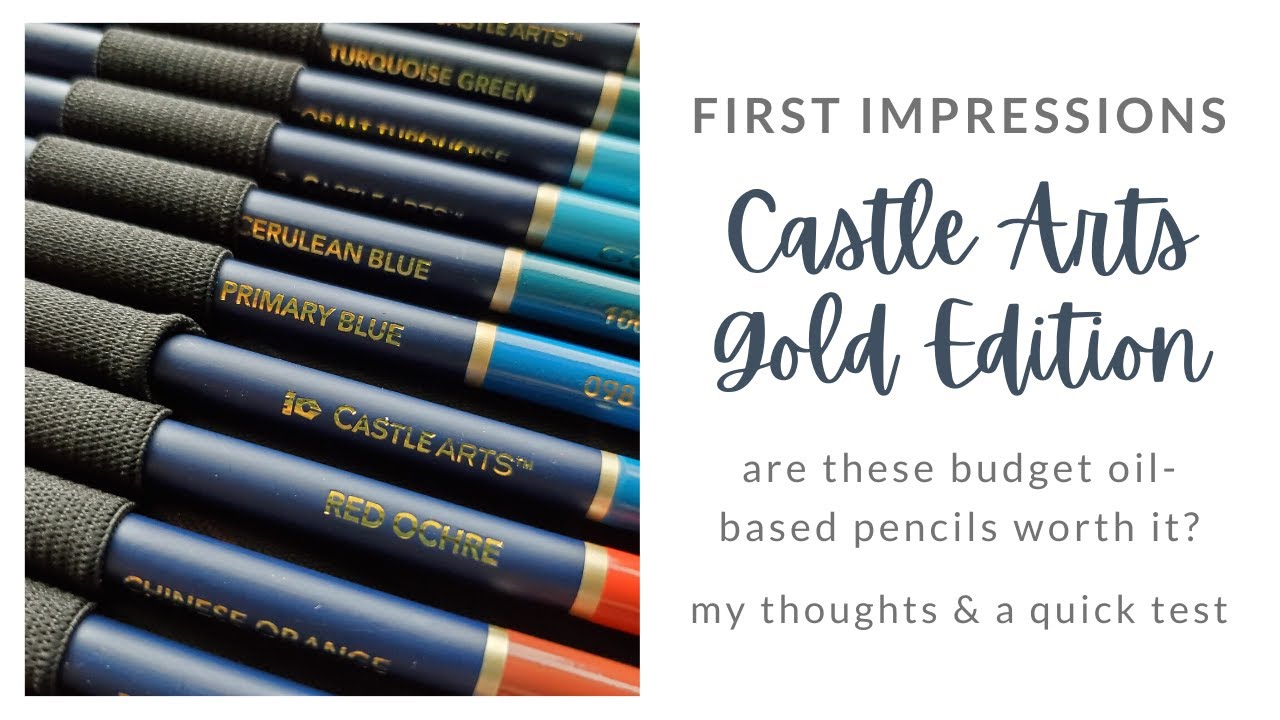Castle Art Review: Castle Art Gold Colored Pencils 