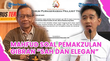 Mahfud Soal Langkah Purnawirawan TNI Usulkan Pemakzulan Gibran Sah dan Elegan