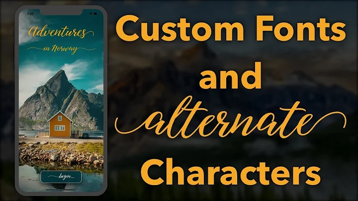 Add Custom Font and Alternate Characters (iOS, Xcode 10, Swift 4)