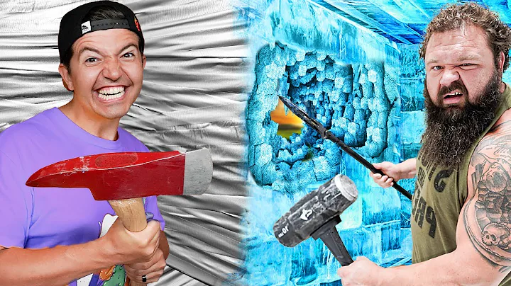 ESCAPING 100 Layers of ICE vs DUCT TAPE!