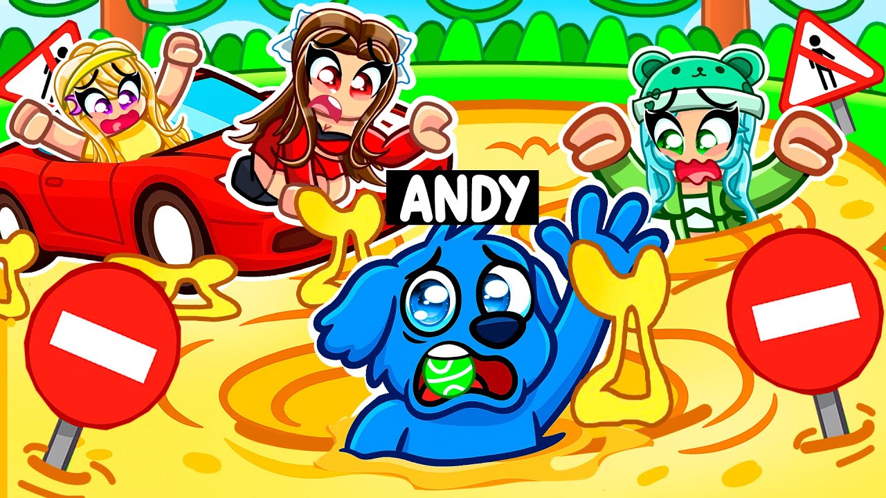 I Became A DOG And got TRAPPED In QUICKSAND in Roblox!