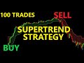 Supertrend Indicator Trading Strategy Tested 100 Times - Full Result