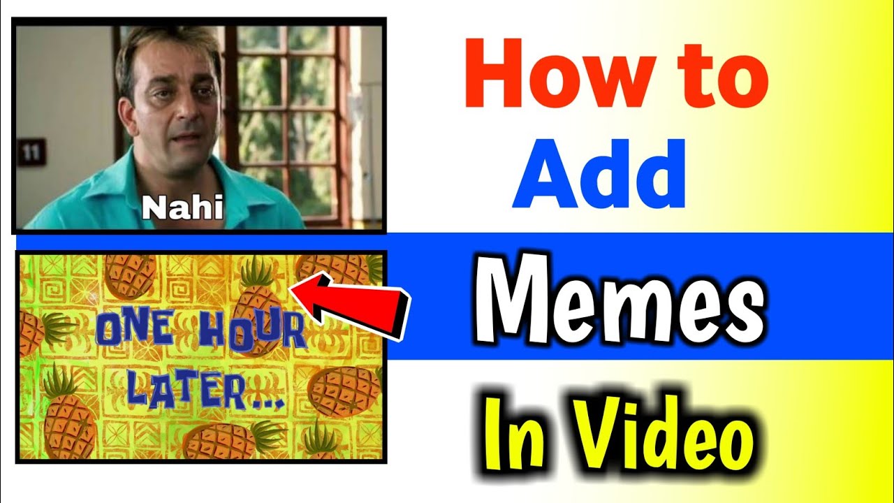 Video Meems How to add funny clips in videos | add meme videos in your videos| how ...