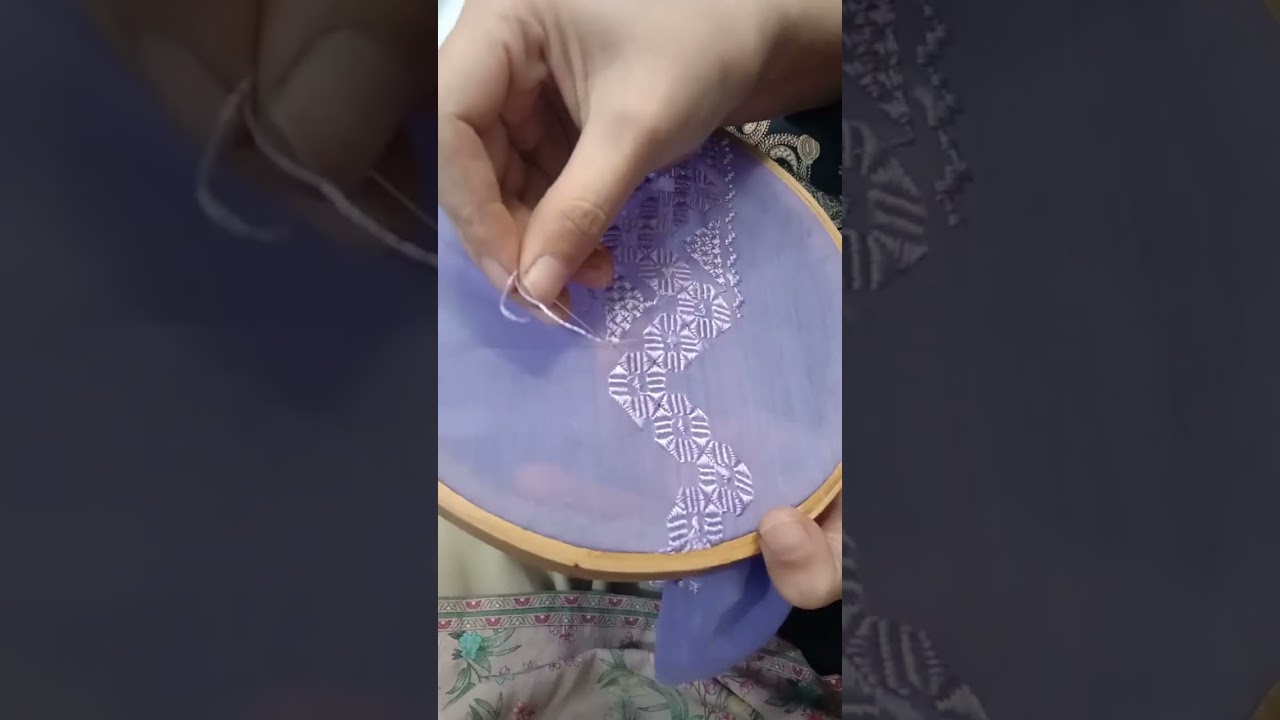 Stylish Hazaragi border design 