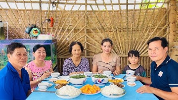 Canh Cua Đồng Rau Tập Tàng-Cá Sặc Chiên Sả Ớt-Trứng  Chiên-Bữa Cơm Quê Đơn Giản Mà Ngon/KPV