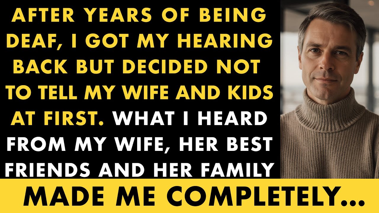 After Years Of Being Deaf, I Got My Hearing Back But Decided Not To Tell My Wife And Kids At First…