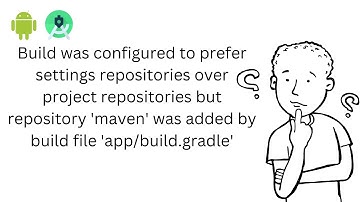 Build was configured to prefer settings repositories over project repositories but repository 