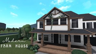 BLOXBURG : MODERN FARMHOUSE | EXTERIOR | SPEEDBUILD