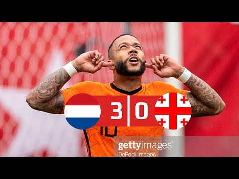 ნიდერლანდები vs ჯორჯია 3-0 ყველა მიზანი და მაჩვენებლები 06/06/2021 HD