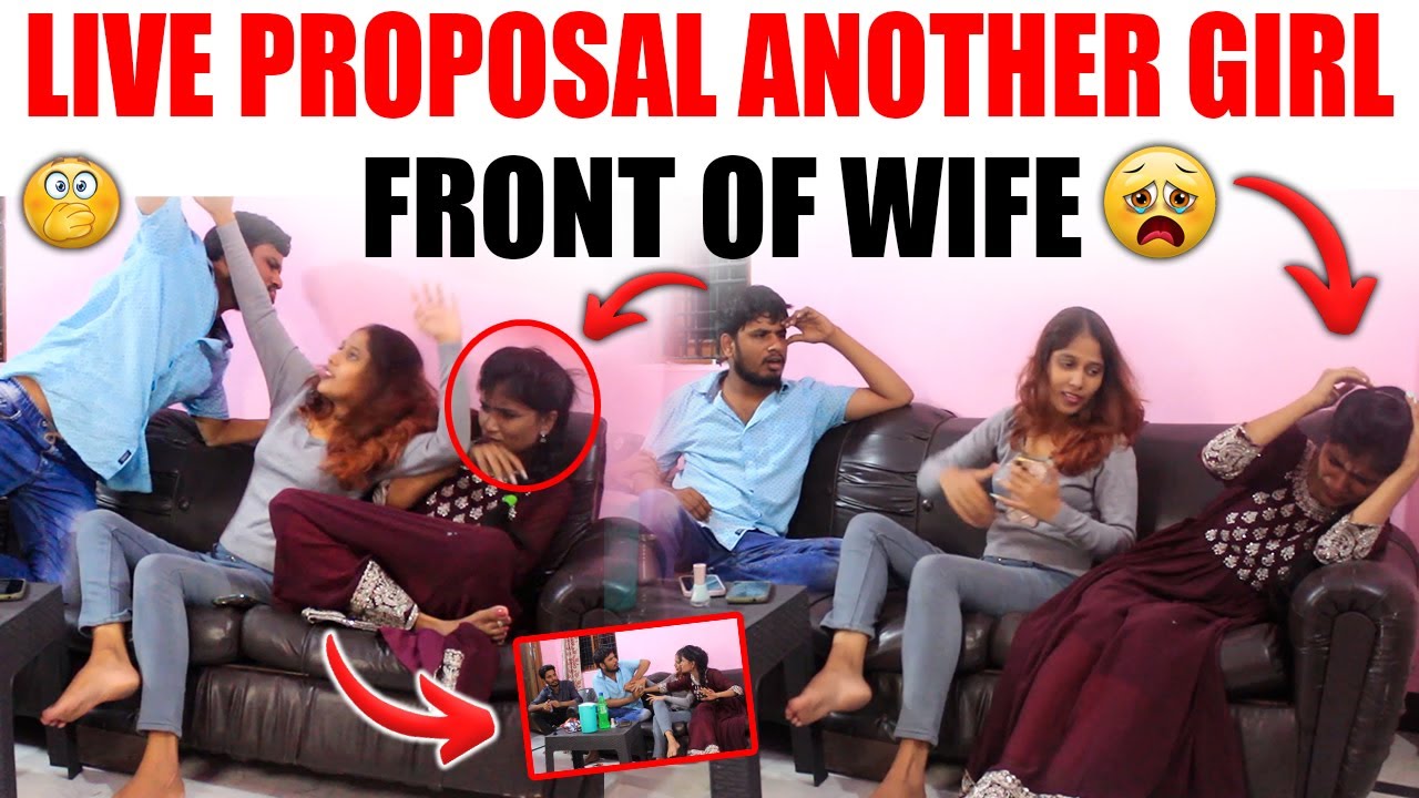 Prank On My Wife Live Proposal My Best Friend Prank Mahesh image