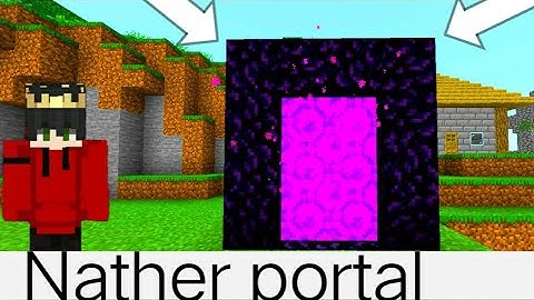 I make Nether portal || without diamond pickaxe i my survival world ||