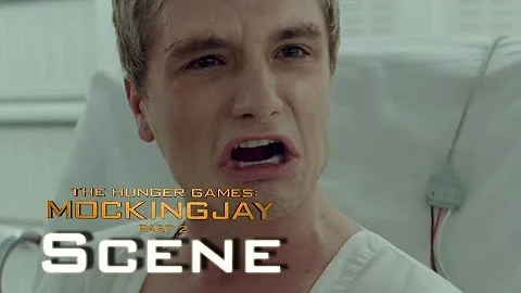 Does Peeta get his leg cut off?
