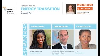 Highlights from the Energy Transition Debate of African Energy Chamber Book