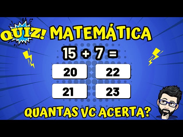 ➥ Quiz Virtual de Matemática do 4º ANO Com Operações [VOCÊ ACERTA