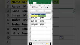 Auto Title Name Formula in Excel 🔥