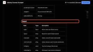 Udemy Course Scraper — Apify Actor Walkthrough