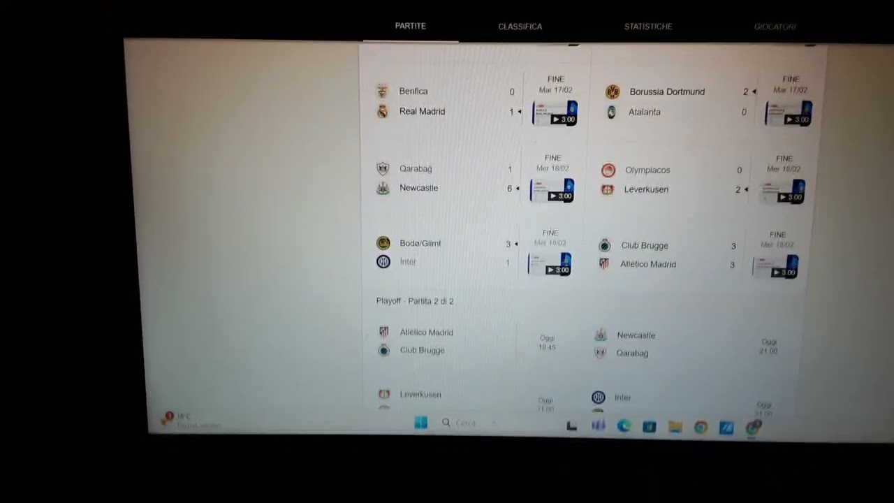 Analisi play-off di Champions League