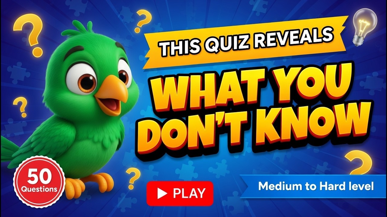 This General Knowledge Quiz is Harder Than You Think - YouTube
