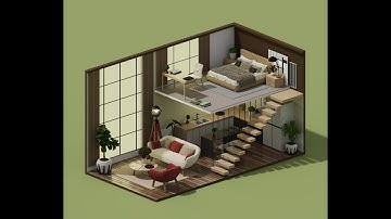 Architecture interior voxel
