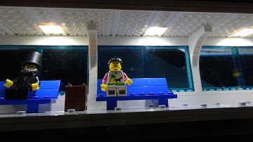 MOC Lego train station WIP E03: built-in lighting