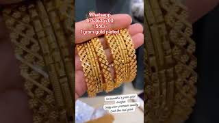 1gram gold plated dailywear bangels collection #bangelsdesigns #bangelset #dailywearbangles #1grm