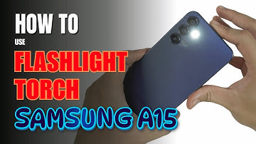 How to turn on Flashlight | Torch on Samsung Galaxy A15 5G