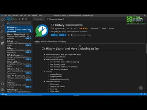 Melakukan Commit dan Melihat History dengan Menggunakan Git pada Visual Studio Code