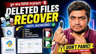 How to Recover Deleted or Lost Files from Windows 11/10 | Professional 4DDiG Windows Data Recovery