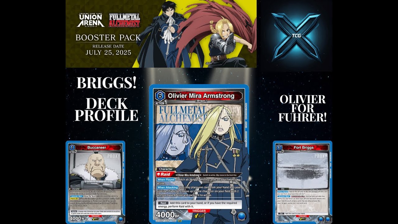 Union Arena TCG - Deck Profile Briggs - Olivier Armstrong Deck