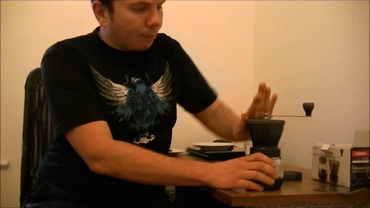 Hario Ceramic Coffee Mill Skerton (hand grinder) review YouTube