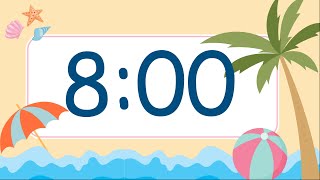 8 Minute Cute Summer Beach Timer (Ocean Wave Sound at End)
