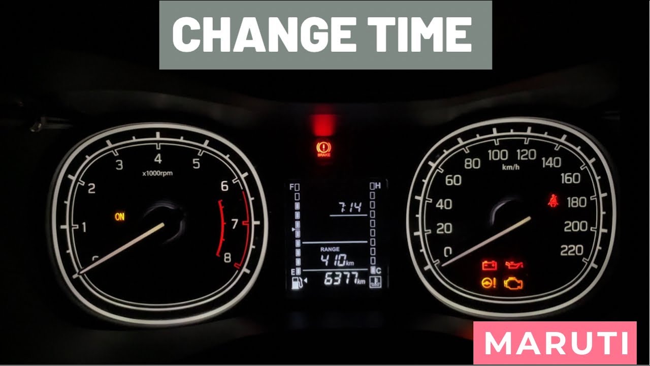 How to adjust time in Maruti Cars | Vitara Brezza | rahul saini